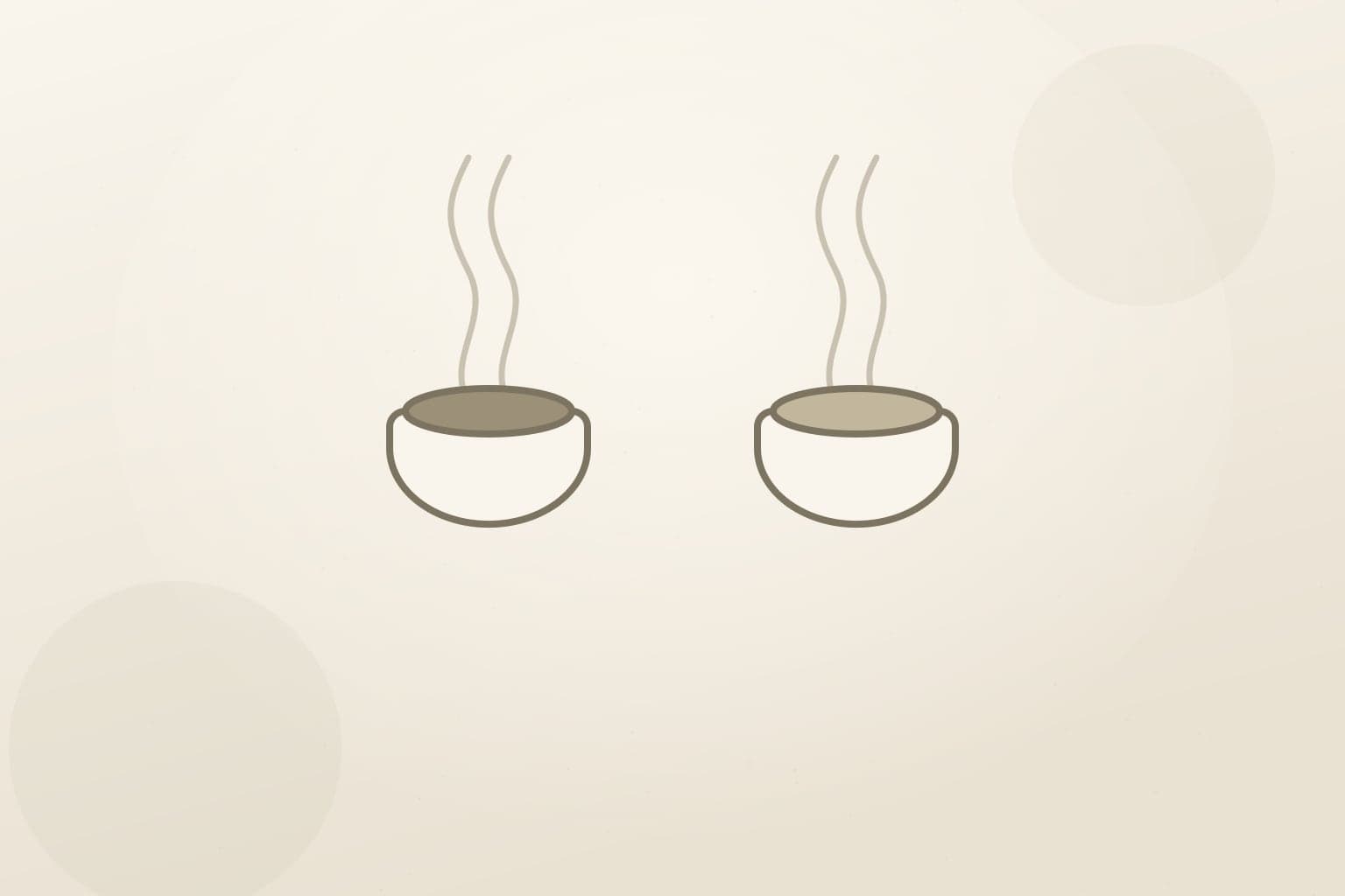 Editorial illustration comparing cold brew and iced coffee