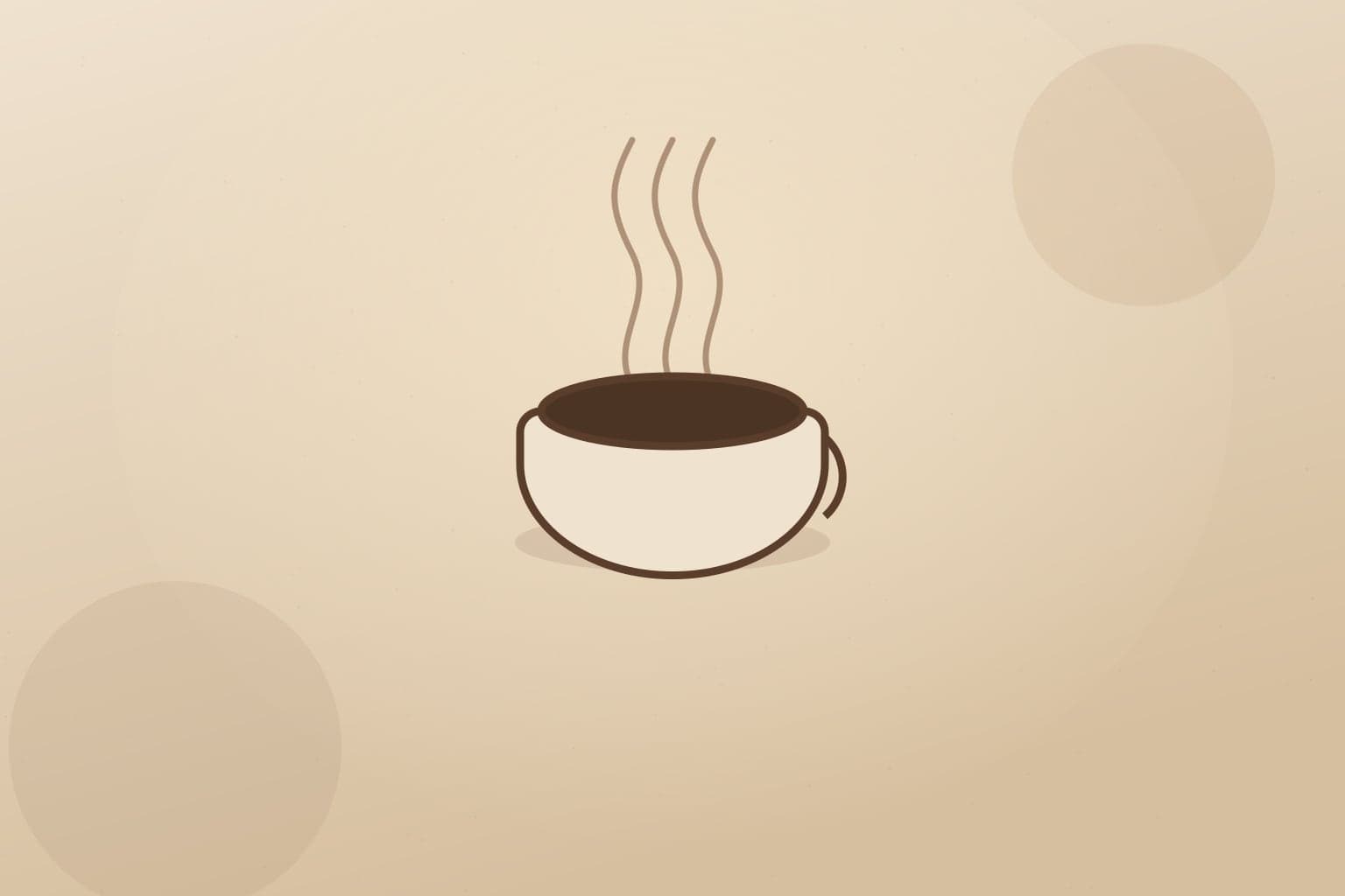 Editorial illustration of a small cup of espresso with crema