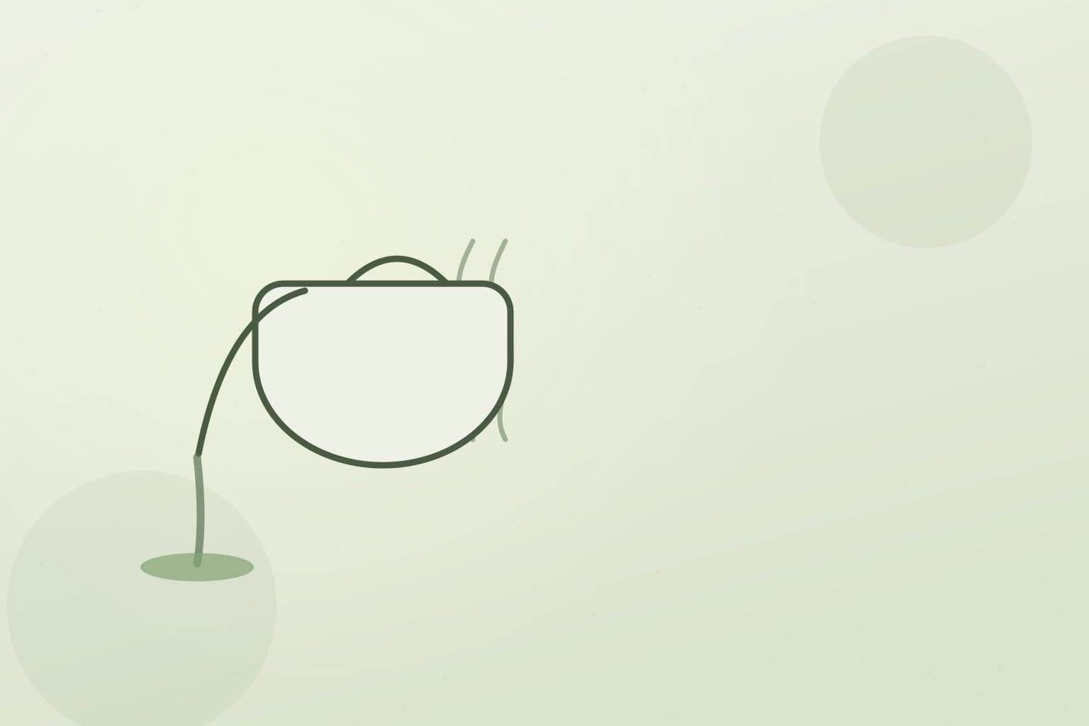 Editorial illustration of a kettle pouring water for home coffee brewing